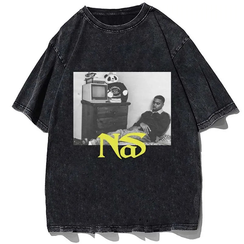 Vintage/Oversized Short Sleeve Tee - Nas Illmatic "PREMIUM DESIGN"