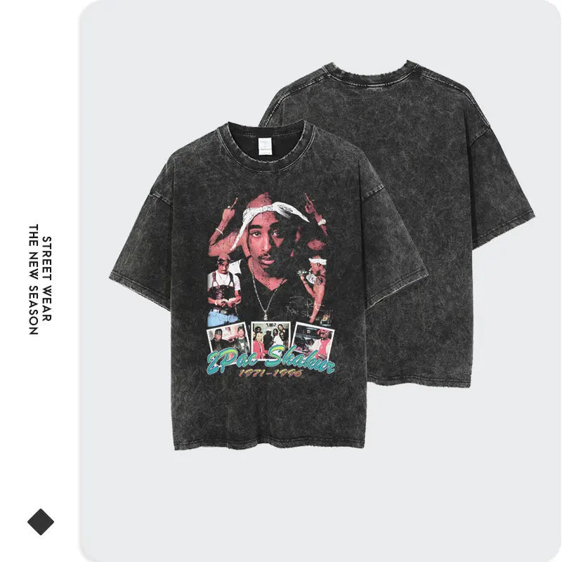 Vintage/Oversized Short Sleeve Tee - 2Pac/Amaru Shakur "PREMIUM DESIGN"