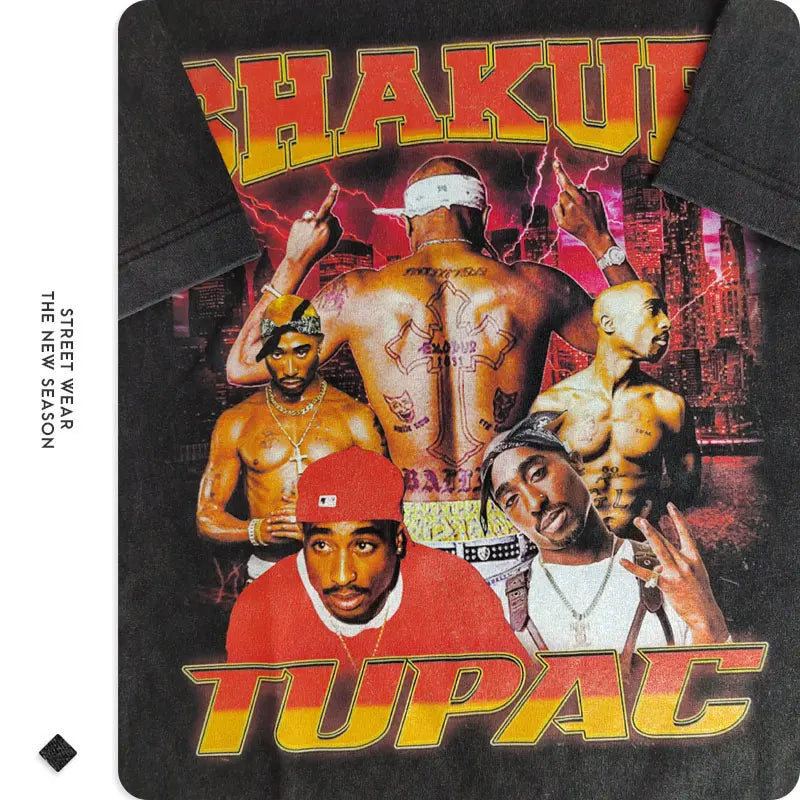 Vintage/Oversized Short Sleeve Tee - 2Pac/Amaru Shakur "PREMIUM DESIGN"