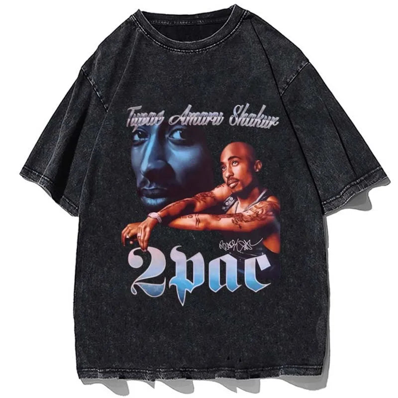 Vintage/Oversized Short Sleeve Tee - 2pac Graphic