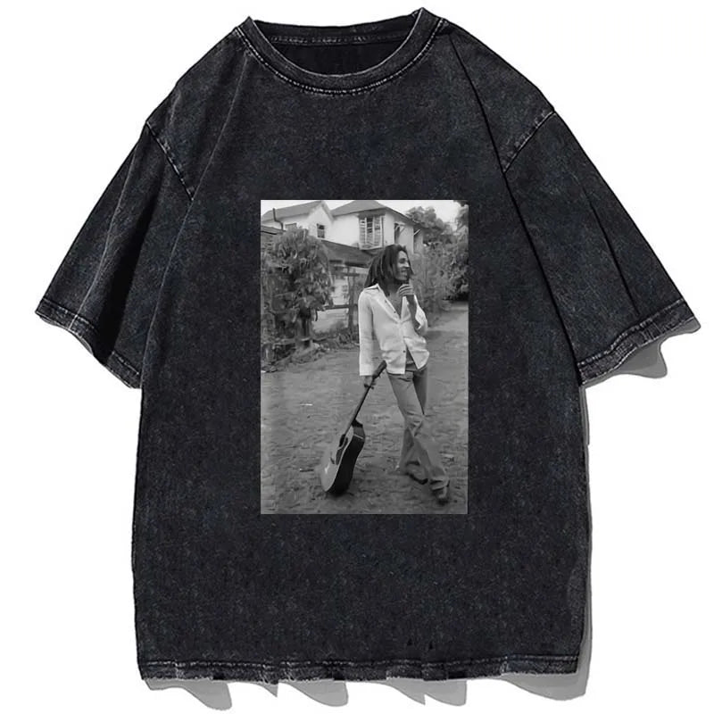 Vintage/Oversized Short Sleeve Tee - Bob Marley