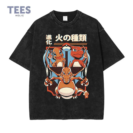 Vintage/Oversized Short Sleeve Tee - Pokemon GOATS