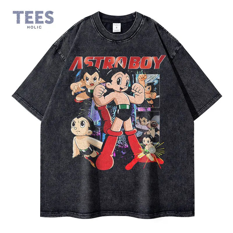 Vintage/Oversized Short Sleeve Tee - Mighty Atom "PREMIUM DESIGN"