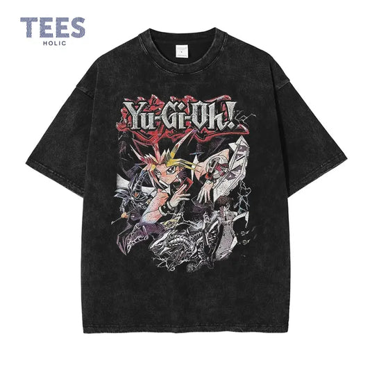 Vintage/Oversized Short Sleeve Tee - Yu Gi Oh Manga