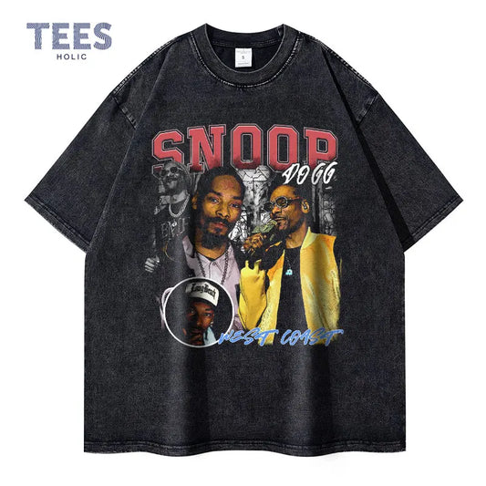 Vintage/Oversized Short Sleeve Tee - Rapper Snoop Dogg "PREMIUM DESIGN"