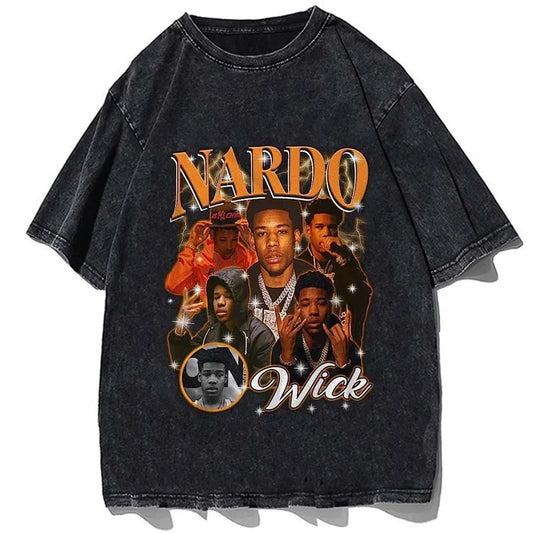 Vintage/Oversized Short Sleeve Tee - Nardo Wick Gothic