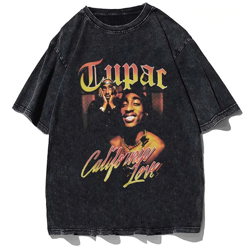 Vintage/Oversized Short Sleeve Tee - 2pac Graphic