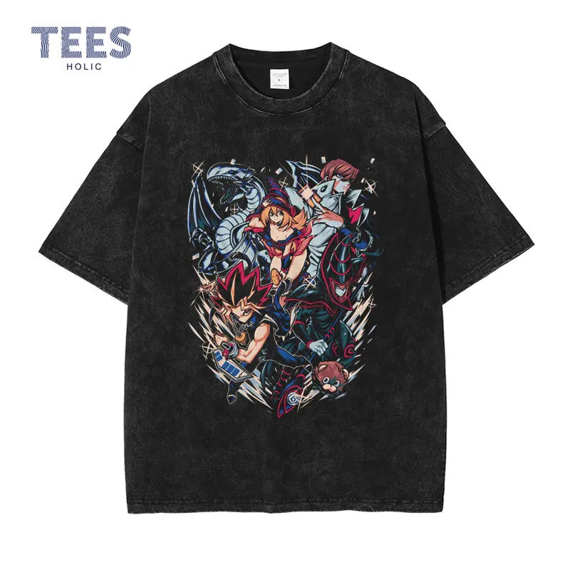 Vintage/Oversized Short Sleeve Tee - Yu Gi Oh Yugi Muto