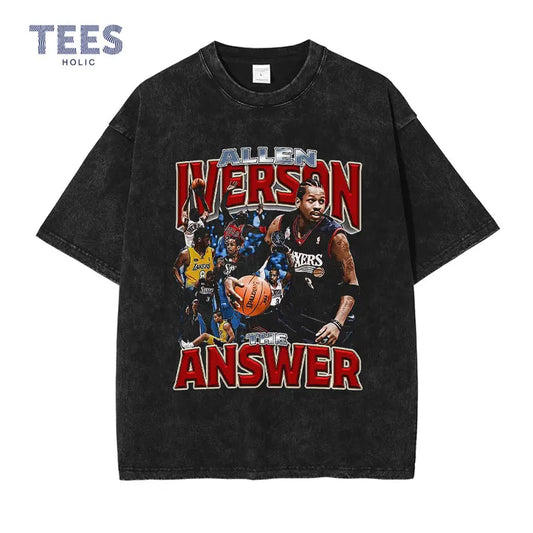 Vintage/Oversized Short Sleeve Tee - Allen Iverson Basketball