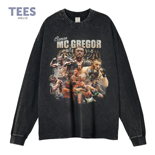 Vintage/Oversized Sweater - Conor McGregor "PREMIUM DESIGN & LONG-SLEEVE"